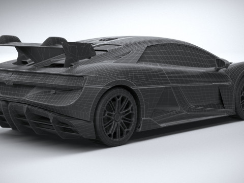 BYD Yangwang U9 2025 LowPoly 3D Model