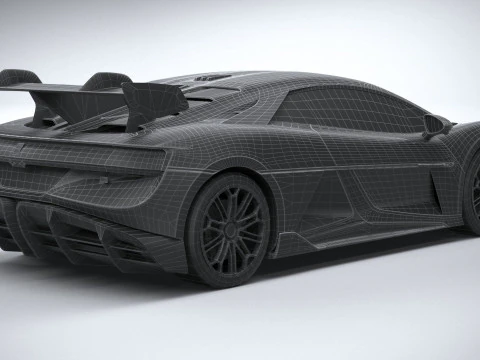 BYD Yangwang U9 2025 LowPoly 3D Model