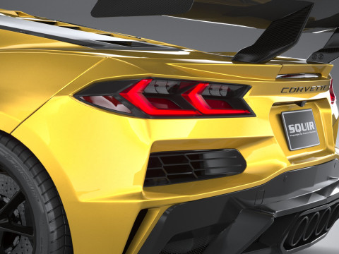 Corvette ZR1 2025 LowPoly 3D Model