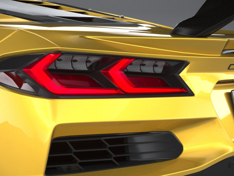 Corvette ZR1 2025 LowPoly 3D Model