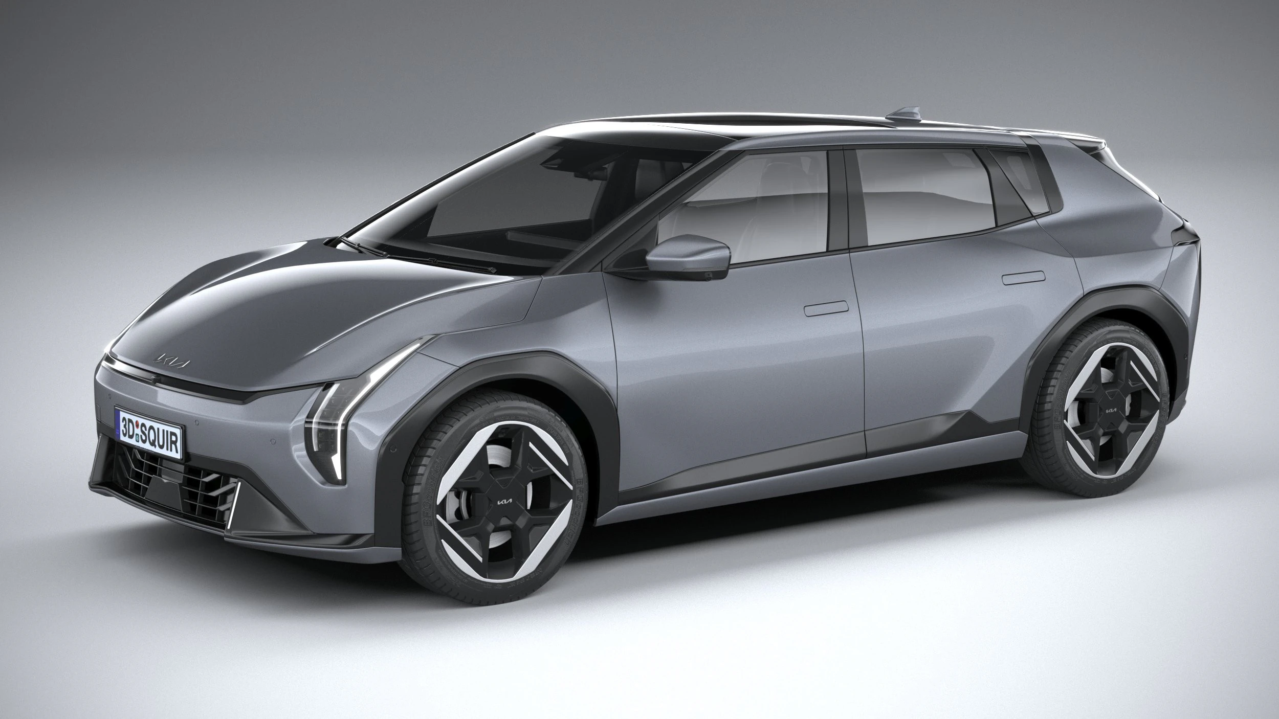 Kia EV4 Hatchback 2026 3D Model .c4d .max .obj .3ds .fbx .stl .blend