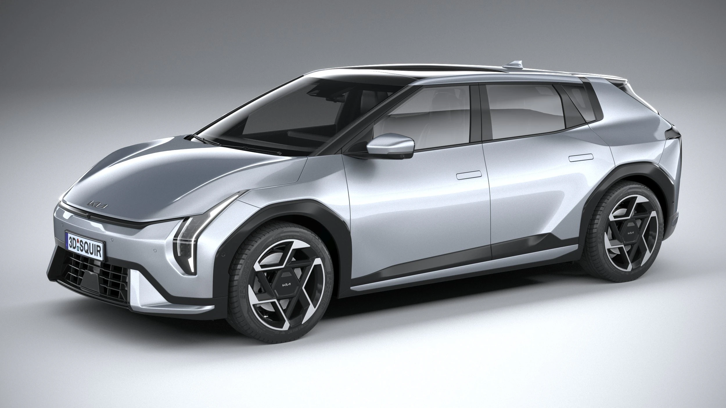 Kia EV4 Hatchback GT 2026 3D Model .c4d .max .obj .3ds .fbx .stl .blend 