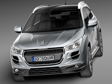 Peugeot 4008 2013 3D Model