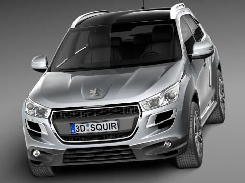 Peugeot 4008 2013 3D Model
