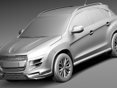 Peugeot 4008 2013 3D Model