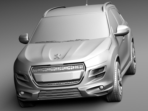 Peugeot 4008 2013 3D Model