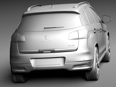 Peugeot 4008 2013 3D Model
