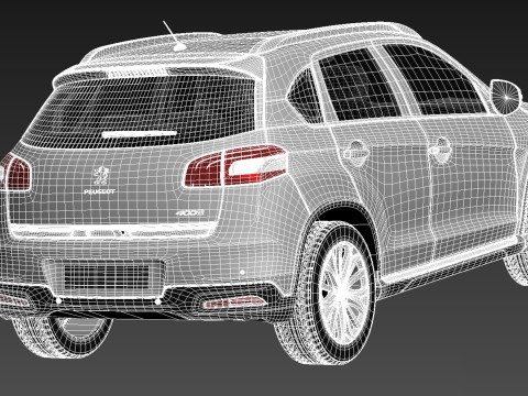 Peugeot 4008 2013 3D Model