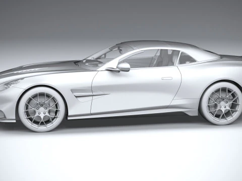 Aston Martin Vanquish Volante 2026 3D Model
