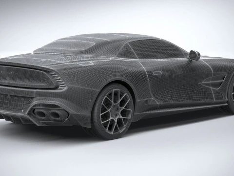 Aston Martin Vanquish Volante 2026 3D Model
