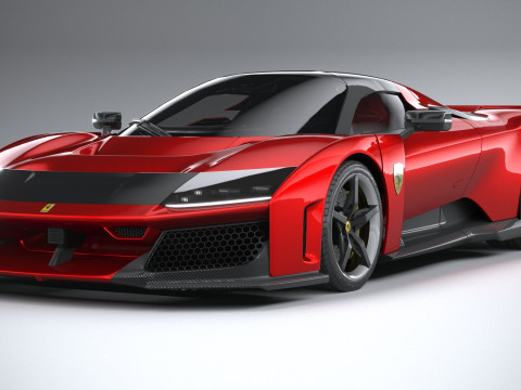 Ferrari F80 2025 LowPoly 3D Model
