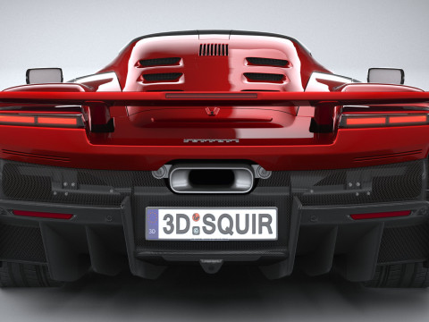 Ferrari F80 2025 LowPoly 3D Model