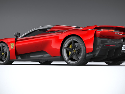 Ferrari F80 2025 LowPoly 3D Model