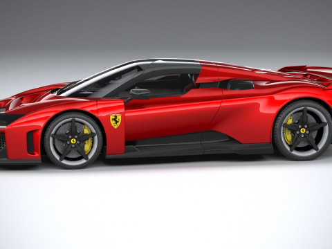 Ferrari F80 2025 LowPoly 3D Model