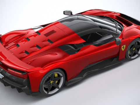 Ferrari F80 2025 LowPoly 3D Model