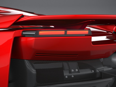 Ferrari F80 2025 LowPoly 3D Model