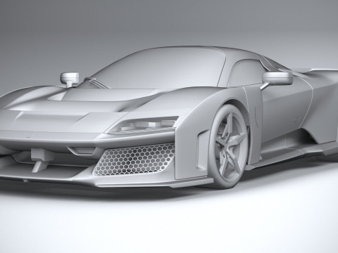 Ferrari F80 2025 LowPoly 3D Model