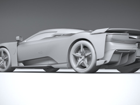 Ferrari F80 2025 LowPoly 3D Model