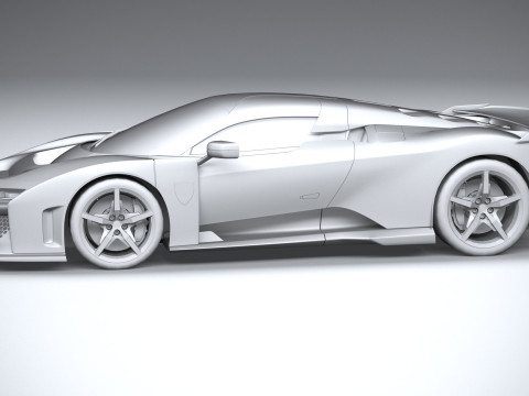 Ferrari F80 2025 LowPoly 3D Model