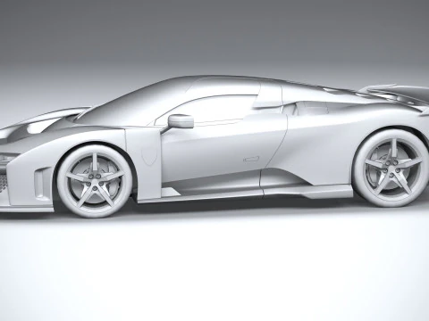 フェラーリ F80 2025 ローポリ 3Dモデル