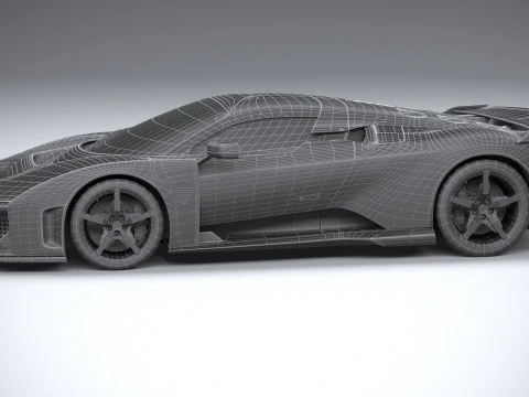 フェラーリ F80 2025 ローポリ 3Dモデル