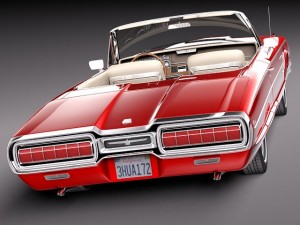 Thunderbird 1965 Convertible 3D Model