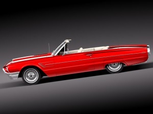 Thunderbird 1965 Convertible 3D Model