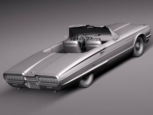 Thunderbird 1965 Convertible 3D Model
