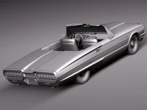 Thunderbird 1965 Convertible 3D Model