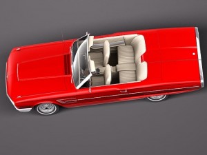 Thunderbird 1965 Convertible 3D Model