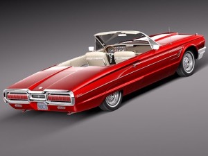 Thunderbird 1965 Convertible 3D Model