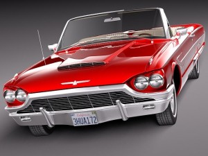 Thunderbird 1965 Convertible 3D Model