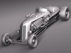 Jay Leno Tank Car Hot Rod 3D Модель