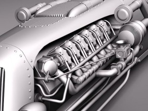 Jay Leno Tank Car Hot Rod 3D Модель