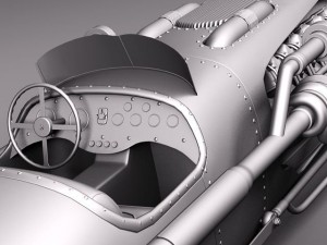 Jay Leno Tank Car Hot Rod 3D Модель
