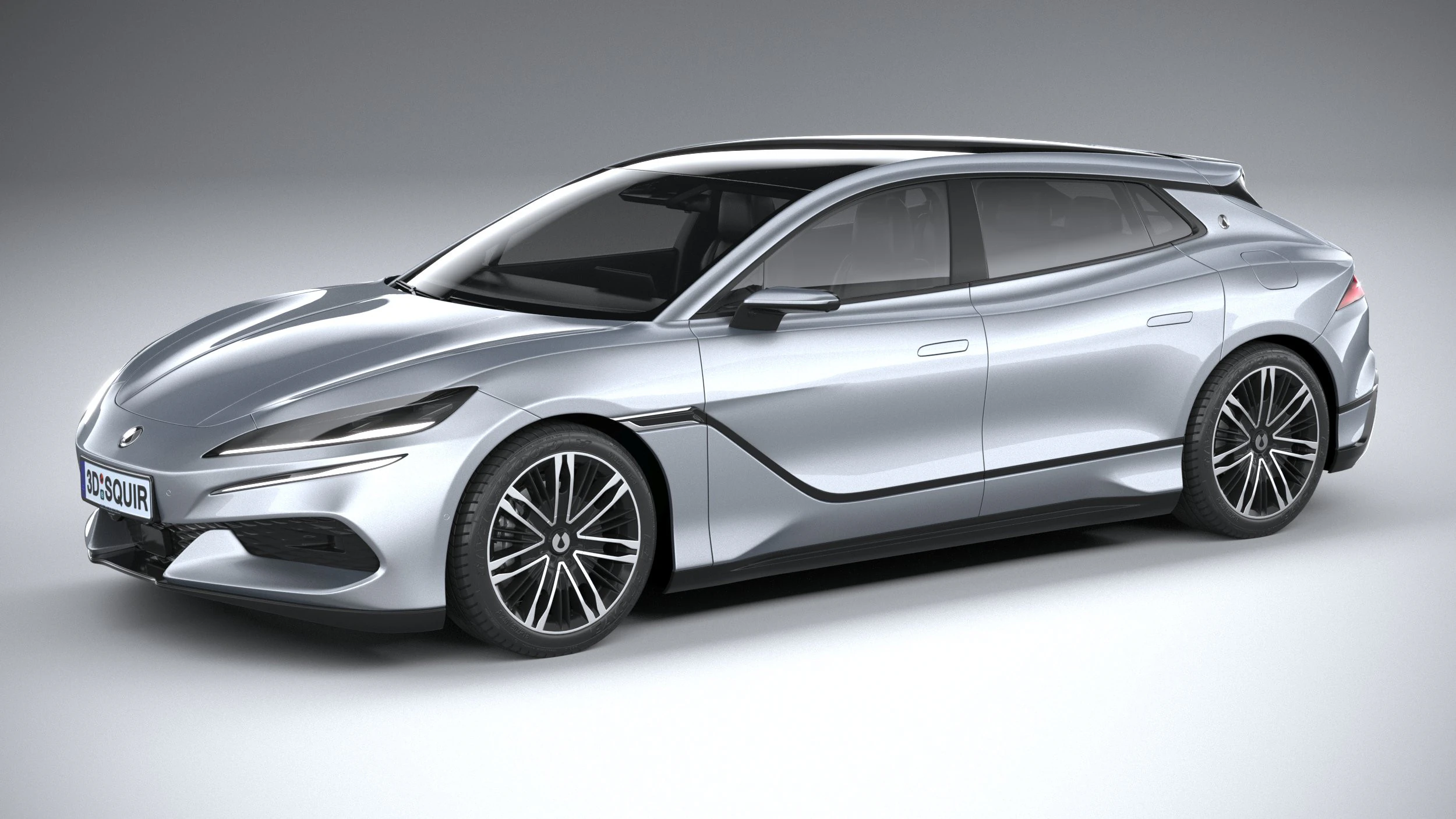 BYD Denza Z9 GT 2025 3D Model .c4d .max .obj .3ds .fbx .stl .blend 