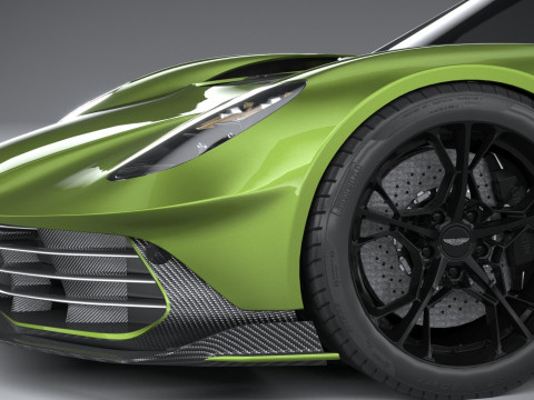 Aston Martin Valhalla 2026 LowPoly 3D Model
