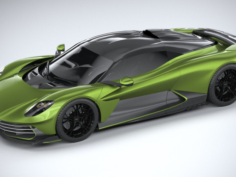 Aston Martin Valhalla 2026 LowPoly 3D Model