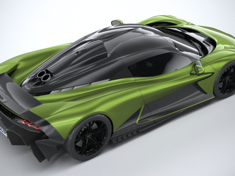 Aston Martin Valhalla 2026 LowPoly 3D Model