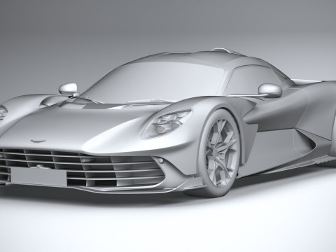 Aston Martin Valhalla 2026 LowPoly 3D Model