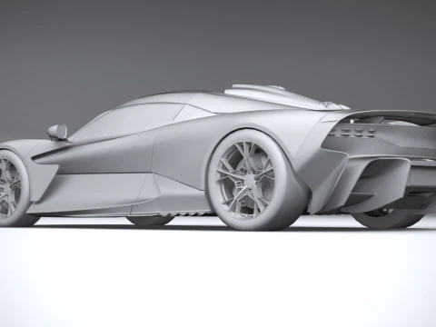 Aston Martin Valhalla 2026 LowPoly Modello 3D