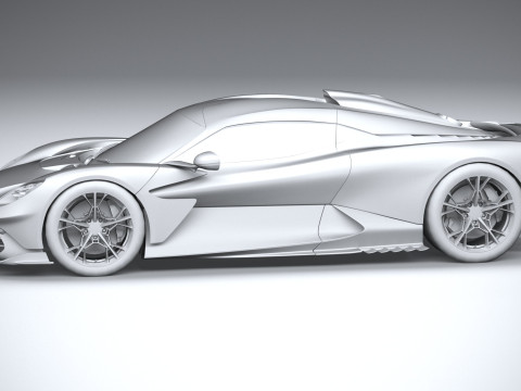 Aston Martin Valhalla 2026 LowPoly 3D Model