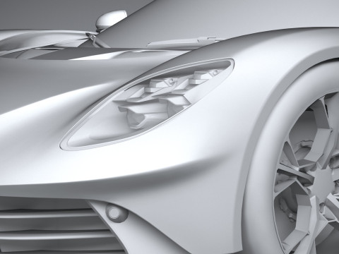 Aston Martin Valhalla 2026 LowPoly 3D Model