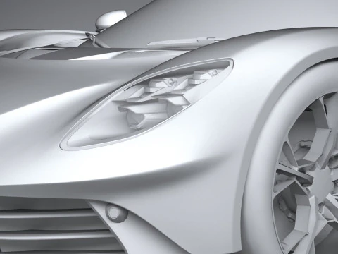 Aston Martin Valhalla 2026 LowPoly Modello 3D