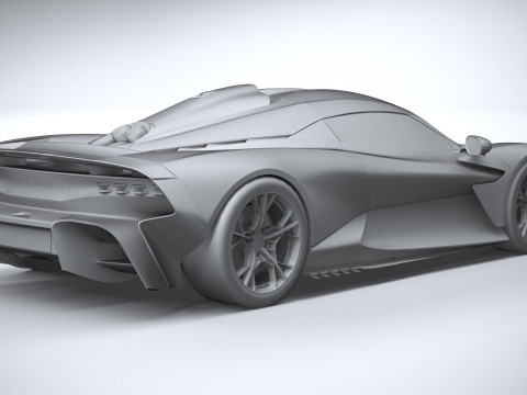 Aston Martin Valhalla 2026 LowPoly 3D Model