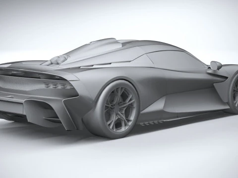 Aston Martin Valhalla 2026 LowPoly Modello 3D