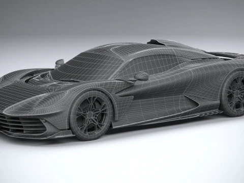 Aston Martin Valhalla 2026 LowPoly Modello 3D
