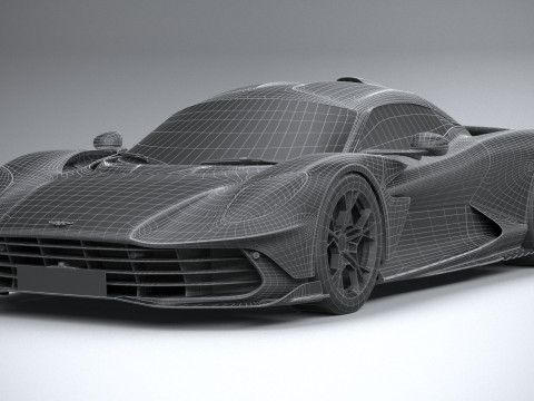 Aston Martin Valhalla 2026 LowPoly 3D Model