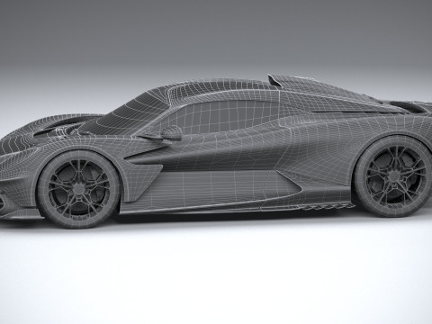 Aston Martin Valhalla 2026 LowPoly 3D Model