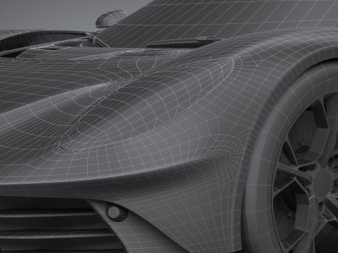 Aston Martin Valhalla 2026 LowPoly 3D Model